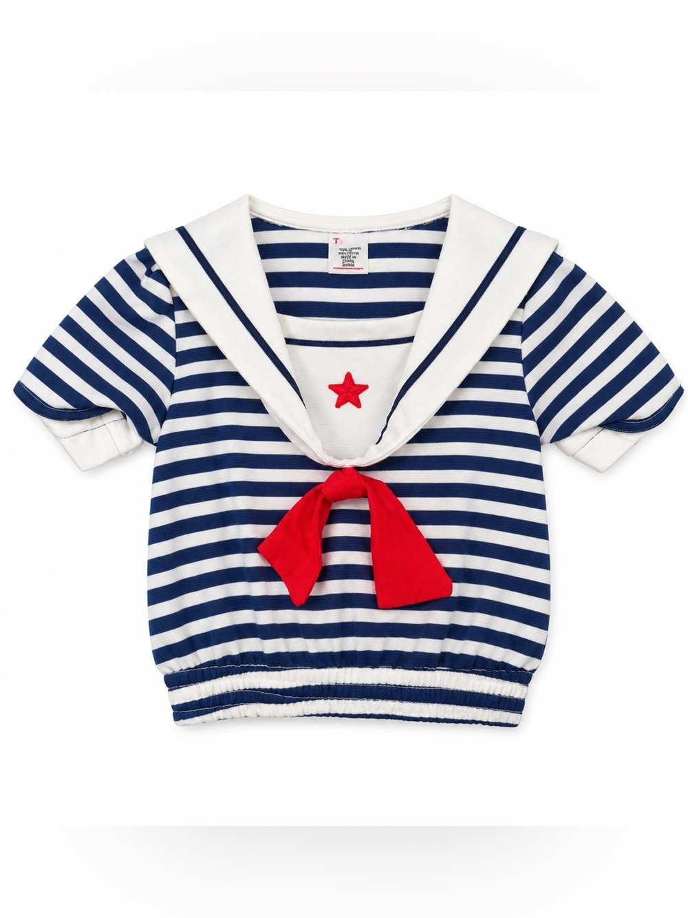 Vintage 1970s Sears Perma-Prest Toddler Sailor Top